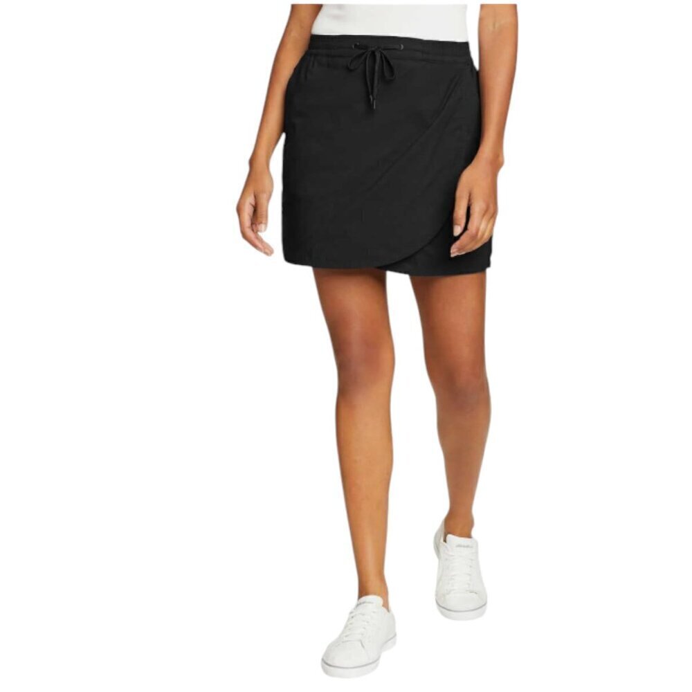 Eddie Bauer Black Tulip Hem Women's Skort, Medium